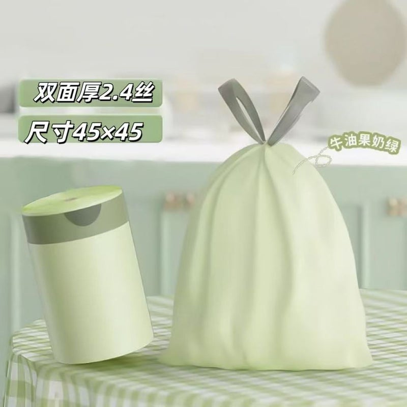 Aromatherapy Mugwort Garbage Bag Drawstring Thickeneded Household Kitchen Plastic Bag Student Dormitory Good Kitchen Garbage Bag - Image 1